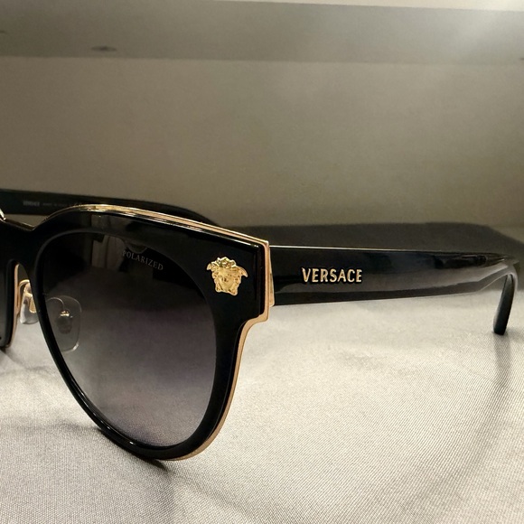 Versace Black and Gold Sunglasses main image 4